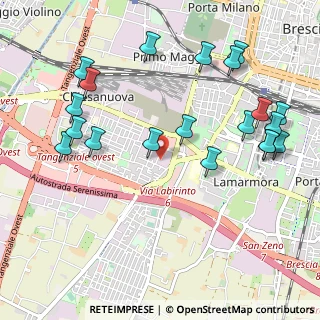 Mappa Via Friuli, 25125 Brescia BS, Italia (1.2015)