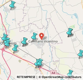 Mappa Via S. Pertini, 36043 Camisano Vicentino VI, Italia (6.27438)