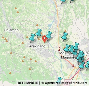 Mappa Via Broggia, 36071 Arzignano VI, Italia (6.1135)