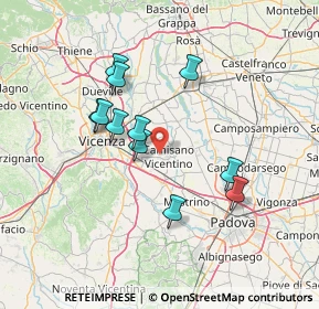 Mappa Viale Caduti Senza Croce, 36043 Camisano vicentino VI, Italia (12.49091)
