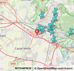 Mappa Via Savona, 25125 Brescia BS, Italia (4.33417)