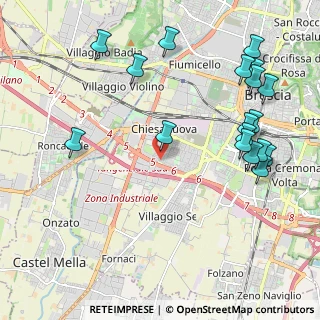 Mappa Via Savona, 25125 Brescia BS, Italia (2.51389)