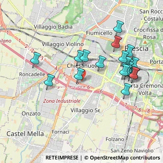 Mappa Via Savona, 25125 Brescia BS, Italia (2.082)