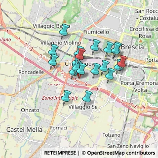 Mappa Via Savona, 25125 Brescia BS, Italia (1.386)