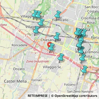 Mappa Via Savona, 25125 Brescia BS, Italia (2.33944)
