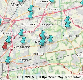 Mappa Via Caio Asinio, 20063 Cernusco sul Naviglio MI, Italia (5.6)