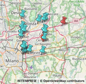 Mappa Via Caio Asinio, 20063 Cernusco sul Naviglio MI, Italia (7.04842)