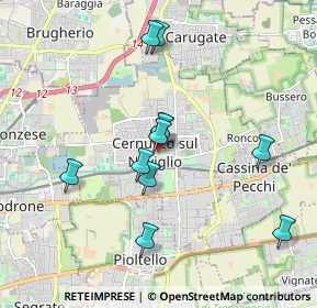 Mappa Via Tizzoni, 20063 Cernusco sul Naviglio MI, Italia (1.67545)