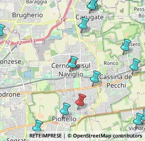 Mappa Via Caio Asinio, 20063 Cernusco sul Naviglio MI, Italia (2.95692)