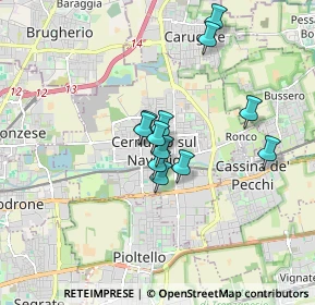 Mappa Via Caio Asinio, 20063 Cernusco sul Naviglio MI, Italia (1.24083)