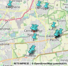 Mappa Via Tizzoni, 20063 Cernusco sul Naviglio MI, Italia (2.15167)