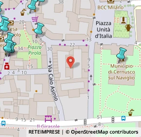 Mappa Via Tizzoni, 20063 Cernusco sul Naviglio MI, Italia (0.1315)