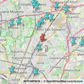 Mappa Via Fiume 8 Sesto San Giovanni, 20099 Sesto San Giovanni MI, Italia (2.83765)