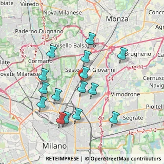 Mappa Via Fiume 8 Sesto San Giovanni, 20099 Sesto San Giovanni MI, Italia (3.744)