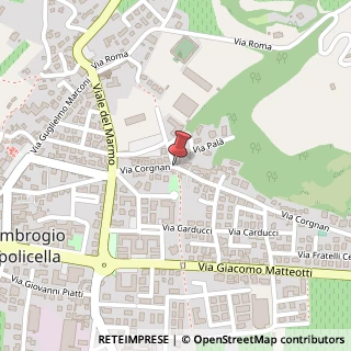 Mappa Via Corgnan,  12, 37010 Sant'Ambrogio di Valpolicella, Verona (Veneto)