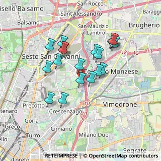 Mappa Via Archimede, 20099 Sesto San Giovanni MI, Italia (1.56579)