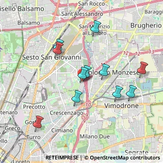 Mappa Via Archimede, 20099 Sesto San Giovanni MI, Italia (1.83909)