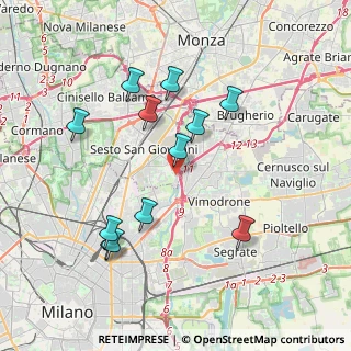 Mappa Via Archimede, 20099 Sesto San Giovanni MI, Italia (3.77917)