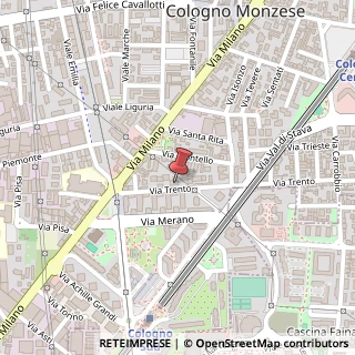 Mappa Via Trento, 43, 20093 Cologno Monzese, Milano (Lombardia)