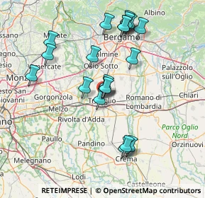 Mappa Via Battisti, 24047 Treviglio BG, Italia (14.75)