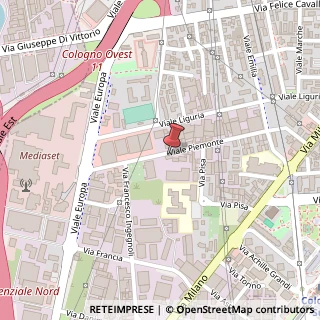 Mappa Viale Piemonte, 47, 20093 Cologno Monzese, Milano (Lombardia)
