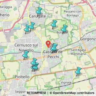 Mappa Via delle Betulle, 20060 Cassina De' Pecchi MI, Italia (2.11917)