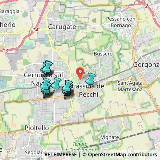 Mappa Via delle Betulle, 20060 Cassina De' Pecchi MI, Italia (1.675)