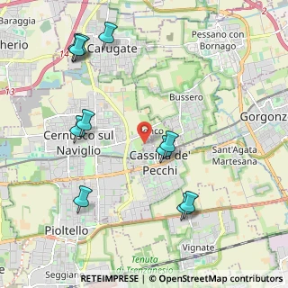 Mappa Via delle Betulle, 20060 Cassina De' Pecchi MI, Italia (2.37182)