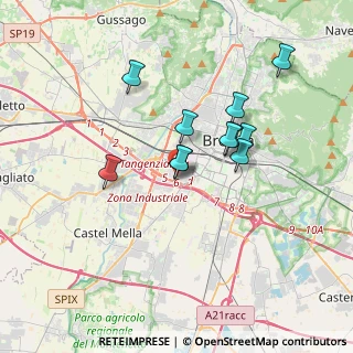Mappa Via Parenzo Scuole, 25125 Brescia BS, Italia (2.86909)