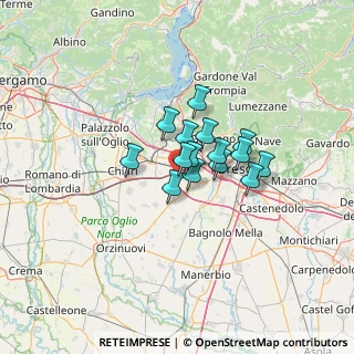 Mappa Via dei Brusati, 25039 Travagliato BS, Italia (7.86667)