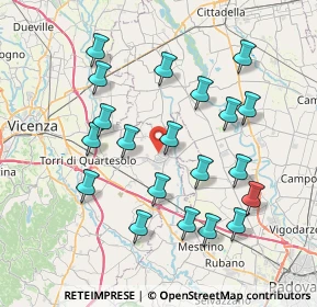 Mappa Via Aldo Moro, 36043 Camisano vicentino VI, Italia (7.6265)