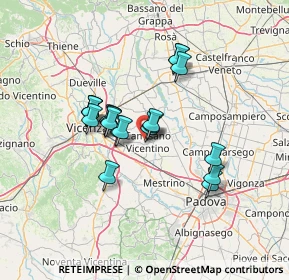 Mappa Via Aldo Moro, 36043 Camisano vicentino VI, Italia (10.469)