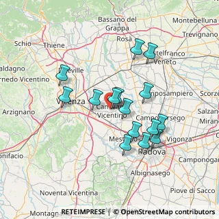 Mappa Via Aldo Moro, 36043 Camisano vicentino VI, Italia (12.45667)
