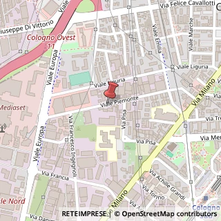 Mappa Viale Piemonte,  41, 20093 Cologno Monzese, Milano (Lombardia)