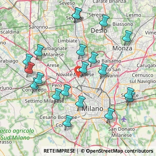 Mappa Via Bovisasca, 20026 Novate Milanese MI, Italia (9.1695)
