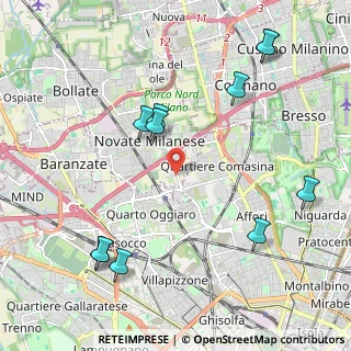 Mappa Via Bovisasca, 20026 Novate Milanese MI, Italia (2.48364)