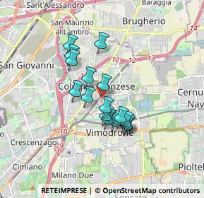 Mappa Via Novara, 20093 Cologno Monzese MI, Italia (1.26938)