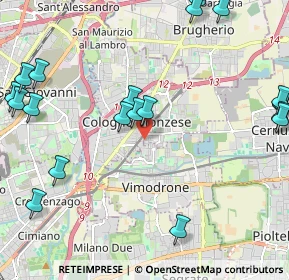 Mappa Via Novara, 20093 Cologno Monzese MI, Italia (2.869)