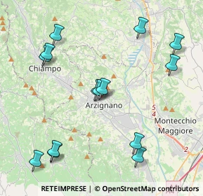 Mappa Via Vittorio Alfieri, 36071 Arzignano VI, Italia (4.64929)