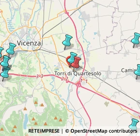 Mappa Via Garibaldi, 36040 Torri di Quartesolo VI, Italia (5.90273)