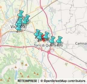 Mappa Via Garibaldi, 36040 Torri di Quartesolo VI, Italia (3.35154)