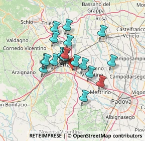 Mappa Via Garibaldi, 36040 Torri di Quartesolo VI, Italia (10.21)