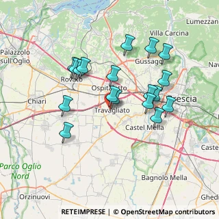 Mappa Via Luigi Cadorna, 25039 Travagliato BS, Italia (6.74667)