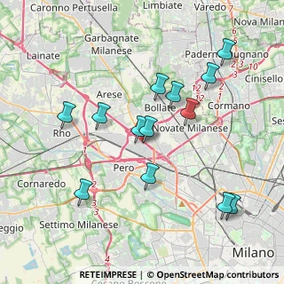 Mappa Via Montello, 20021 Baranzate MI, Italia (3.84)