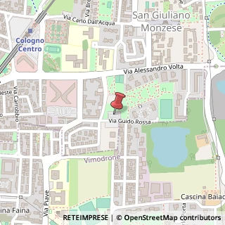 Mappa Via Guido Rossa, 20093 Cologno Monzese MI, Italia, 20093 Cologno Monzese, Milano (Lombardia)