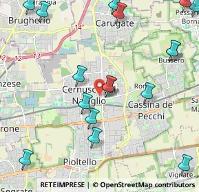 Mappa Via Camillo Benso Conte di Cavour, 20063 Cernusco sul Naviglio MI, Italia (2.9645)