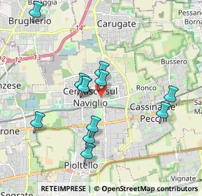 Mappa Via Camillo Benso Conte di Cavour, 20063 Cernusco sul Naviglio MI, Italia (1.77917)