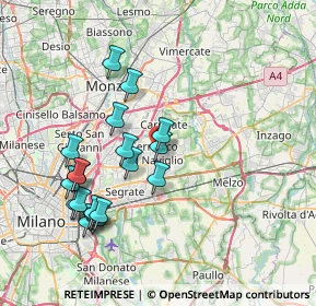 Mappa Via Camillo Benso Conte di Cavour, 20063 Cernusco sul Naviglio MI, Italia (7.55158)