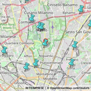 Mappa Via Guido da Velate, 20162 Milano MI, Italia (2.74923)