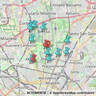 Mappa Via Guido da Velate, 20162 Milano MI, Italia (1.60308)